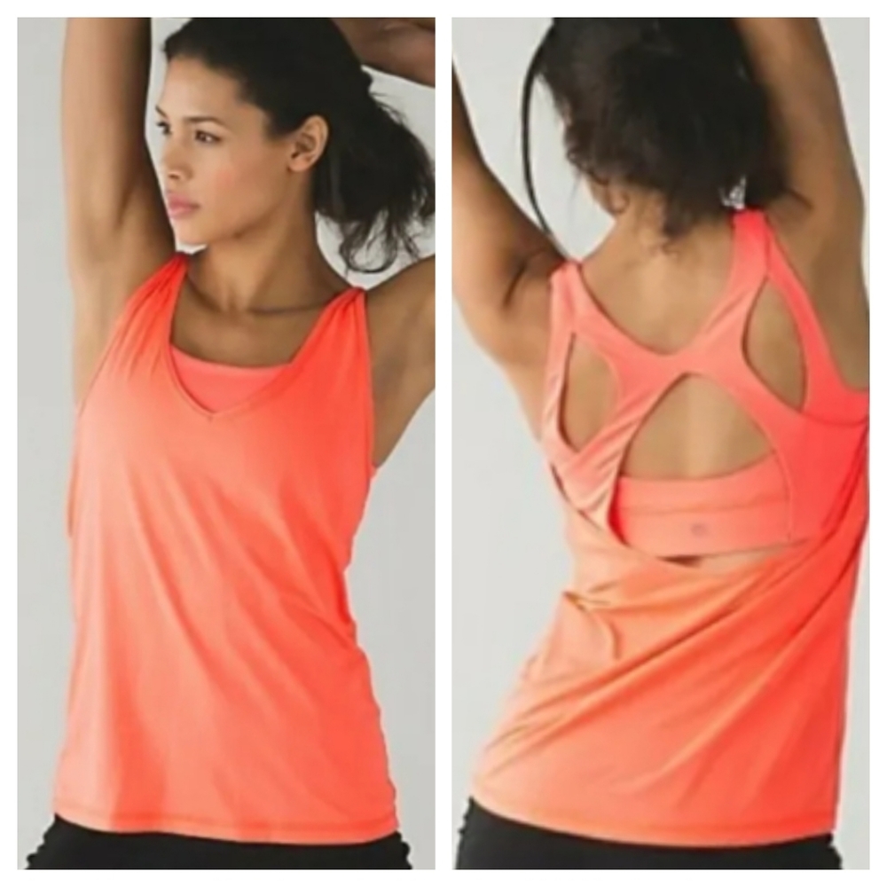 LULULEMON Mesh Worthy Tank Very Light Flare